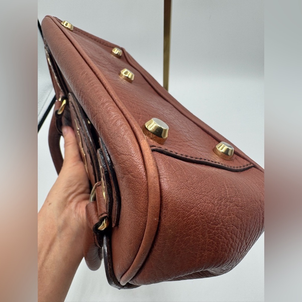 Dolce & Gabbana Vintage Leather Top Handle Satchel Brown Italy - Picture 12 of 16